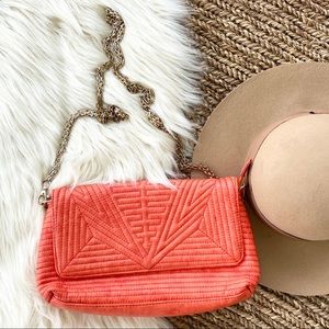 ANTHRO urban expressions etched crossbody clutch